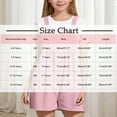 thumbnail image 3 of Lenpel Girls' Short Overalls Casual Sleeveless Strap Wide Leg Summer Jumpsuits Loose Bib Rompers with Pockets, 3 of 6
