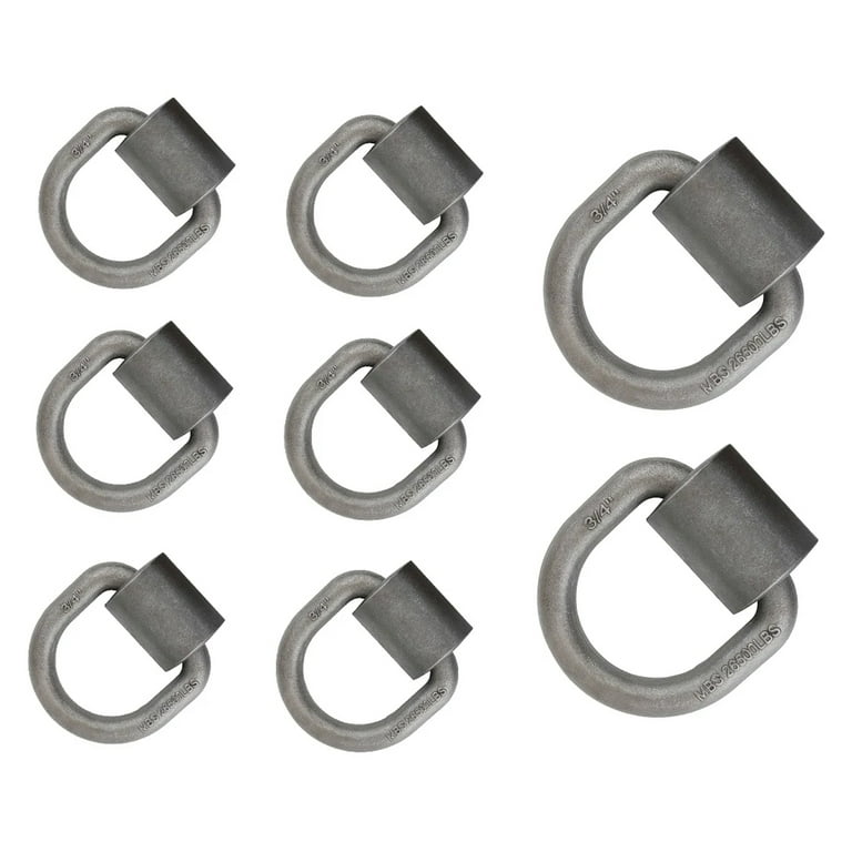 (12 Pack) 3/4 Heavy Duty WeldOn D Ring 26,500Lbs, D Rings Heavy Duty