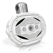Lanzar AQWB69W - 300 Watts 6''x 9'' 4-Way Marine Wake Board Speaker (White Color)