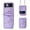 Purple, variant on For Samsung Galaxy Z Flip 5 5G Z Flip 4 Z Flip3 High Quality Leather Phone Case Shockproof Protection For Samsung Galaxy Z Flip 5 Z Flip 4 Portable Fashion Mobile Phone Case Premium Leather Design