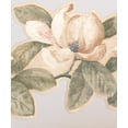 thumbnail image 1 of Fleurs Blanches Crème sur Vigne Large Floral Papier Peint Bord Design Rétro, Rouleau 15' x 9,25'', 1 of 3