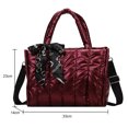 thumbnail image 4 of Bolso Cruzado Gran Capacidad para Mujer Ropa Algodón Acolchada Informal A La 5185 Rojo, 4 of 9