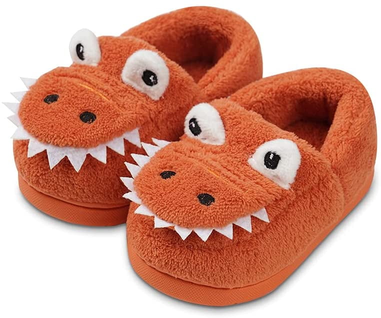 red dinosaur slippers
