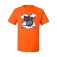 thumbnail image 2 of Wild Bobby, Cute Geek Smart Kitten Cat Wearing Glasses, Animal Lover, Men Graphic Tees, Orange, 3XL, 2 of 3