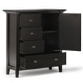thumbnail image 3 of Simpli Home Redmond Wood 39" Transitional Medium Cabinet in Hickory Brown, 3 of 7