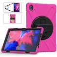thumbnail image 3 of XYX Case for Lenovo Tab P11 Plus/Tab P11 11.0 inch Released 2021 with 360 Degree Rotating, Hand Strap, Shoulder Strap, Rose, 3 of 7