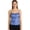 Blue, variant on Women Y2k Sequin Glitter Camisole Spaghetti Strap Crop Tank Party Clubwear Shiny Going Out Tops Silver S