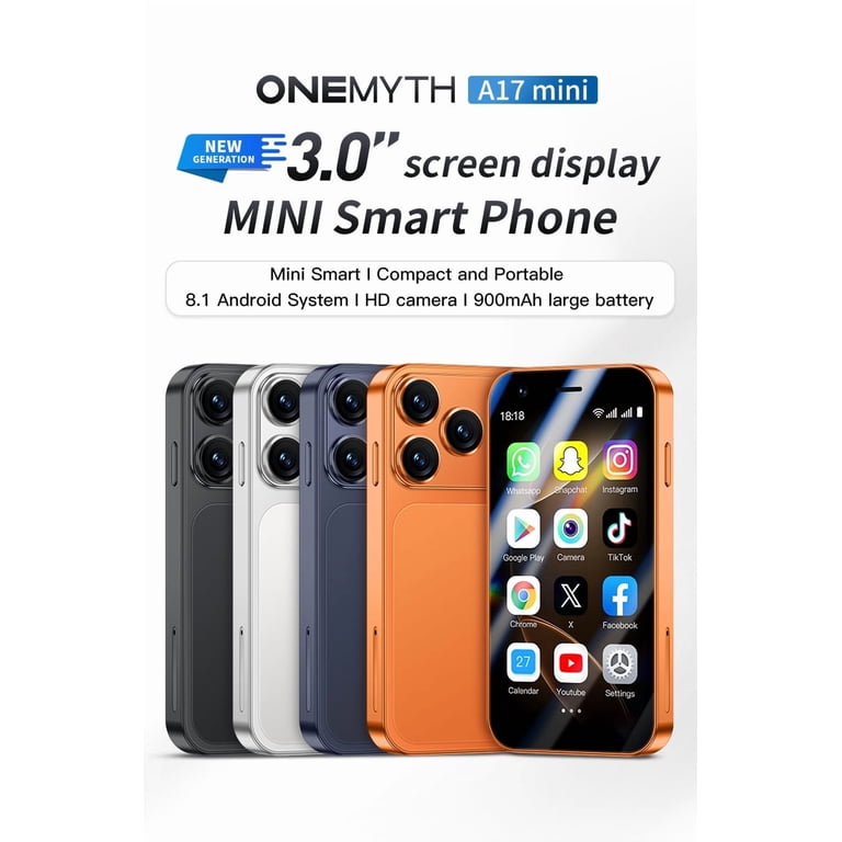 ONEMYTH A17 Mini Smartphone 3.0 Inches Facial Recognition Android