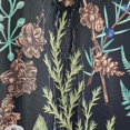thumbnail image 4 of Moody Black Botanical Shower Curtain Vintage Floral Aesthetic Bathroom Decor, Dark Cute Plant Herb Wildflowers Green Leaves Fabric Shower Curtain Set, Spring Summer Themed Bathroom Curtain, 4 of 6
