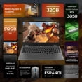 thumbnail image 2 of Laptop Gamer LENOVO LOQ 15ARP9 GeForce RTX 3050 6GB Ryzen 5 7235HS 32GB DDR5 512GB SSD 15.6" IPS FHD 144Hz Teclado Español Mouse, 2 of 5