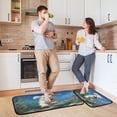 thumbnail image 6 of 2-Piece Kitchen Rugs Set Non-Slip Mats Carpet Floor for Kitchen, Bathroom (19.7"x27.6" & 19.7"x47.2") The Dog Is Running, 6 of 7