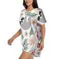 thumbnail image 5 of Sigee Cute Cartoon Sloth for Sleepwear Casual Pjs with Pockets Women's Pajamas Sets Shorts 2 Piece Short Sleeve Lounge Sets Small, 5 of 9