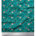 thumbnail image 1 of Soimoi Cotton Jersey Fabric Anchor Hook,Shell & Starfish Ocean Print Fabric by The Yard 58 Inch Wide, 1 of 1