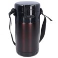 thumbnail image 1 of 4 Layers Thermal Food Container with Handle,2.6L 304 Stainless Steel Vacuum Bento Lunch Box Independent Layered Design for Work Outdoor Travel[Brown], 1 of 9