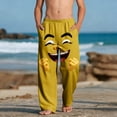 thumbnail image 2 of Casual Beach Pants for Girls with Pockets Printed Lightw8 100% Polyester, 2 of 9
