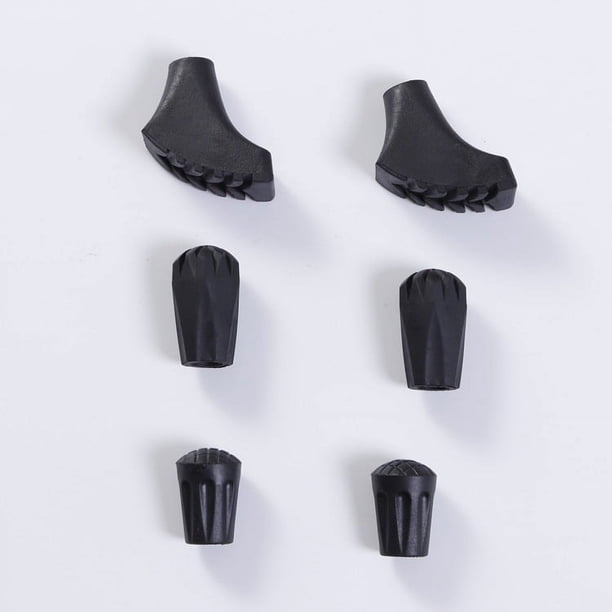 Puntas de bastón para caminar, accesorios de goma, puntas de bastón de goma para protectores de bastones de senderismo, bastones de acampada para escalar