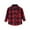 Red, variant on Boys Dress Shirts 8-10 Boys Toddler Plaid Flannel Shirt Long Sleeve Button Down Kids Casual Shirt Fall Winter Coat for Son 4-14 Years