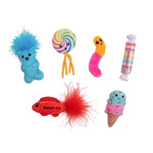 Catstages Kitty Sweet Treats Catnip Plush Toy, 6-Pack