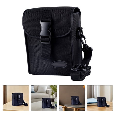 PAMINGONO Black Binoculars Organizer Travel Pouch Stylish Case Convenient Storage Solution for Outdoor Adventures