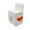 Bright Orange, variant on Infi-Touch Labels 3 inch Round Permanent Color-Code Dot Stickers, 500 per Dispenser Box (White)