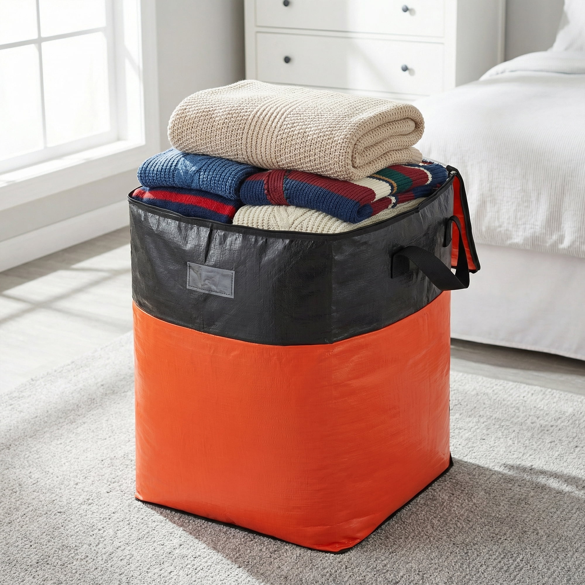 Unique Bargains Storage Bags for Organizing Closet Organizers Red 19.7"x19.7"x28.3"