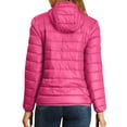 thumbnail image 4 of WTOBBY Women's Hooded Loose Light Down Jacket for Winter, Cotton-Padded Insulated Coat, Warm and Puffy Outerwear for Cold Weather, Lightweight Quilted Design,Hot Pink 7XL, 4 of 4