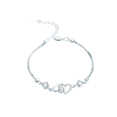 thumbnail image 1 of Pulseras Zirconia Mujer Brazalete De Plata 925 Corazón Xtellar plateado, 1 of 4