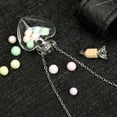 thumbnail image 5 of Transparent Heart Vial Perfume Bottle Necklaces for Titanium Steel Chain Make a for Wish Blood Vial Necklace Women Jewel, 5 of 19