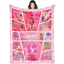 Dancer Gifts Blanket, Dance Recital Gifts for Girls Women, Ballet Dance Teacher Appreciation Gifts, Gifts for Dance Lovers Throw Blanket 60"X50"