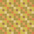 thumbnail image 1 of Ahgly Company Indoor Square Patterned Bright Gold Yellow Area Rugs, 7' Square, 1 of 1
