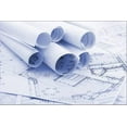 thumbnail image 2 of Rolls of Architecture Blueprints, Stretched Canvas Wall Art by Vladimir Sold by Art.Com, 2 of 5