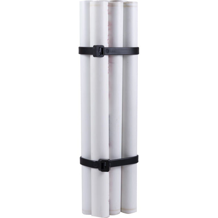 Hyper Tough 18in. Black Zip Ties 5 Pack, 180lb. Tensile Strength