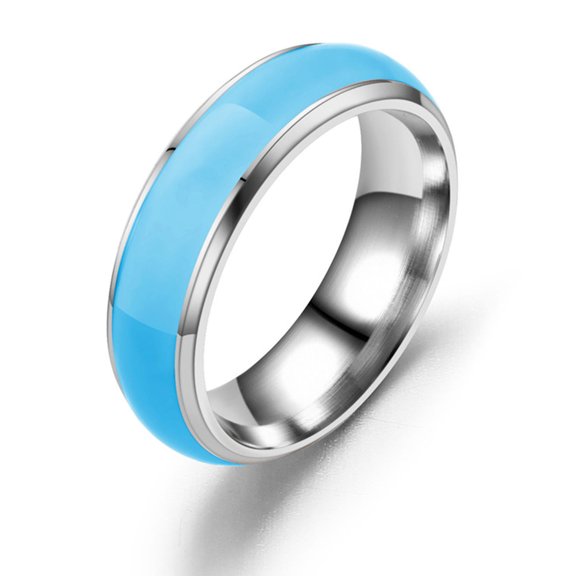 AYYUFE Simple Fashion Unisex Luminous Solid Color Glowing Ring