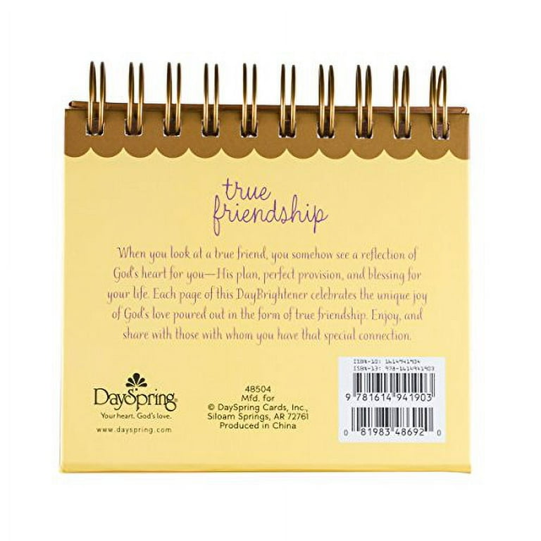 最先端 DaySpring Flip Calendar - True Friendship - 48504 - Walmart.com 手帳・カレンダー