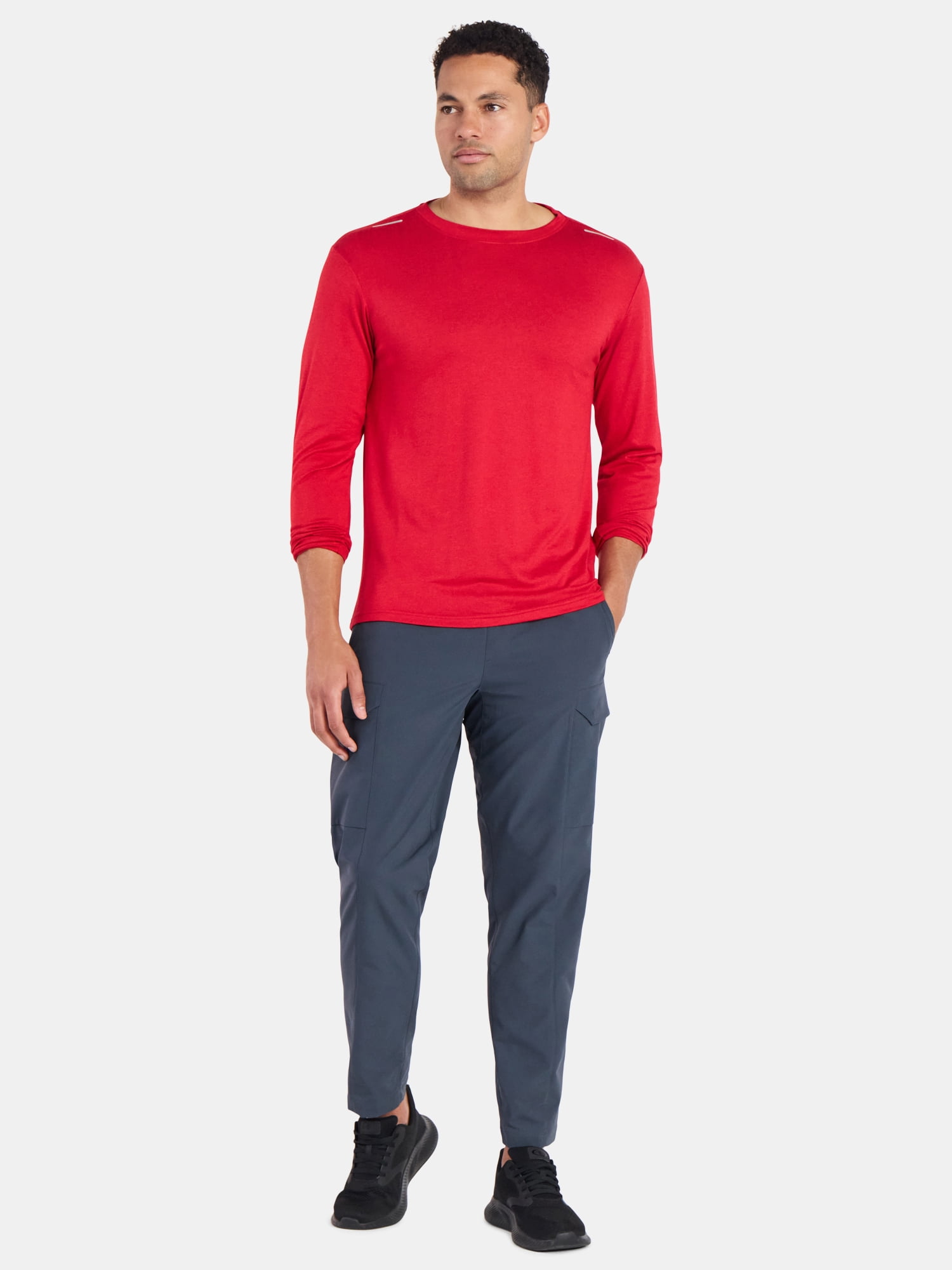 Russell Athletic Men’s Runner Tech Tee with Long Sleeves, 3-Pack, Sizes S-2XL
