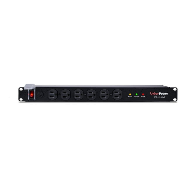 CyberPower Rackbar Surge Protection CPS1215RMS - Parasurtenseur (Montable en Rack) - AC 120 V - Connecteurs de Sortie : 12 - 1U