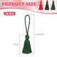 thumbnail image 2 of Uxcell Chunky Bookmark Tassels, Hanging Loop Small Handmade Soft Tassels Verde Oscuro, 2 of 7