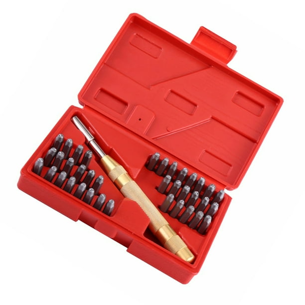 Speravity Perforadoras automáticas resistentes al desgaste para letras, estampado a prueba de herrumbre, herramientas de impresión de cobre, Herramientas y ferretería