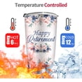 thumbnail image 3 of Happy Retirement Gifts for Women, Stainless Steel Coffee Tumbler 20oz, Retirement Gifts for Teacher Police Nurse Doctor, I`m Outta Here Goodbye Farewell Drinking Cups for Female Coworker, 3 of 6