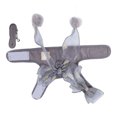 thumbnail image 2 of Juego de arnés y correa para gato, chaleco transpirable con lazo de hada, cuerda para gato para caminar al aire libre, gris hada L, 2 of 5