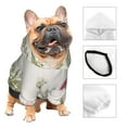 thumbnail image 3 of Cauagu Herbs and Wildflowers Pattern Winter Pet Hoodie Sweatshirts- Dog Hoodie Sweater with Leash Hole - Cute Dog Hoodie - Pet Clothes Puppy Cat Custume -Medium, 3 of 8