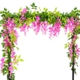thumbnail image 3 of Everso Artificial Flowers Silk Wisteria Garland Artificial Wisteria Silk Hanging Flower, 3 of 10