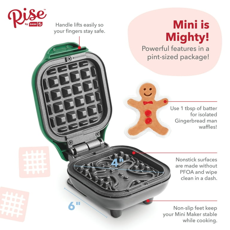Dash Gingerbread Man Mini Waffle Maker - household items - by