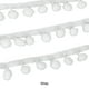 thumbnail image 2 of Billuyoard Adorno decorativo fácil de usar para diversas manualidades Cinta con flecos de bolas con adornos de pompones de 5 yardas Encaje de Decoración del hogar Blanco, 2 of 6