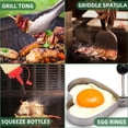 thumbnail image 4 of Kit de accesorios para plancha YMHB 30 piezas de acero inoxidable para barbacoa, 4 of 7