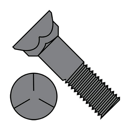 

1/2-13X2 1/4 Grade 5 Plow Bolt With Number 3 Head Plain (Pack Qty 100) BC-5036BP5P