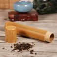 thumbnail image 3 of Herwey Bamboo Tea Container, 1Pc Round Shape Portable Handmade Natural Bamboo Tea Jar Storage Holder Container Box Home Use, Tea Storage Container, 3 of 4