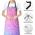 thumbnail image 6 of Lsque Colorful Glitters Waterproof Apron Chef Aprons for Men Heavy Duty Chemical Work Apron Extra Long Grilling Aprons with Adjustable Bib Apron, 6 of 9