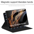 thumbnail image 2 of Slim Magnetic Case with S-Pen Holder & Auto Sleep/Wake for Samsung Galaxy Tab S8 Ultra 14.6" 2022 (SM-X900/X906),Black, 2 of 6