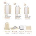 thumbnail image 3 of Juego de cubos de compresión Gonex 8 para viajes, color beige, 3 of 9